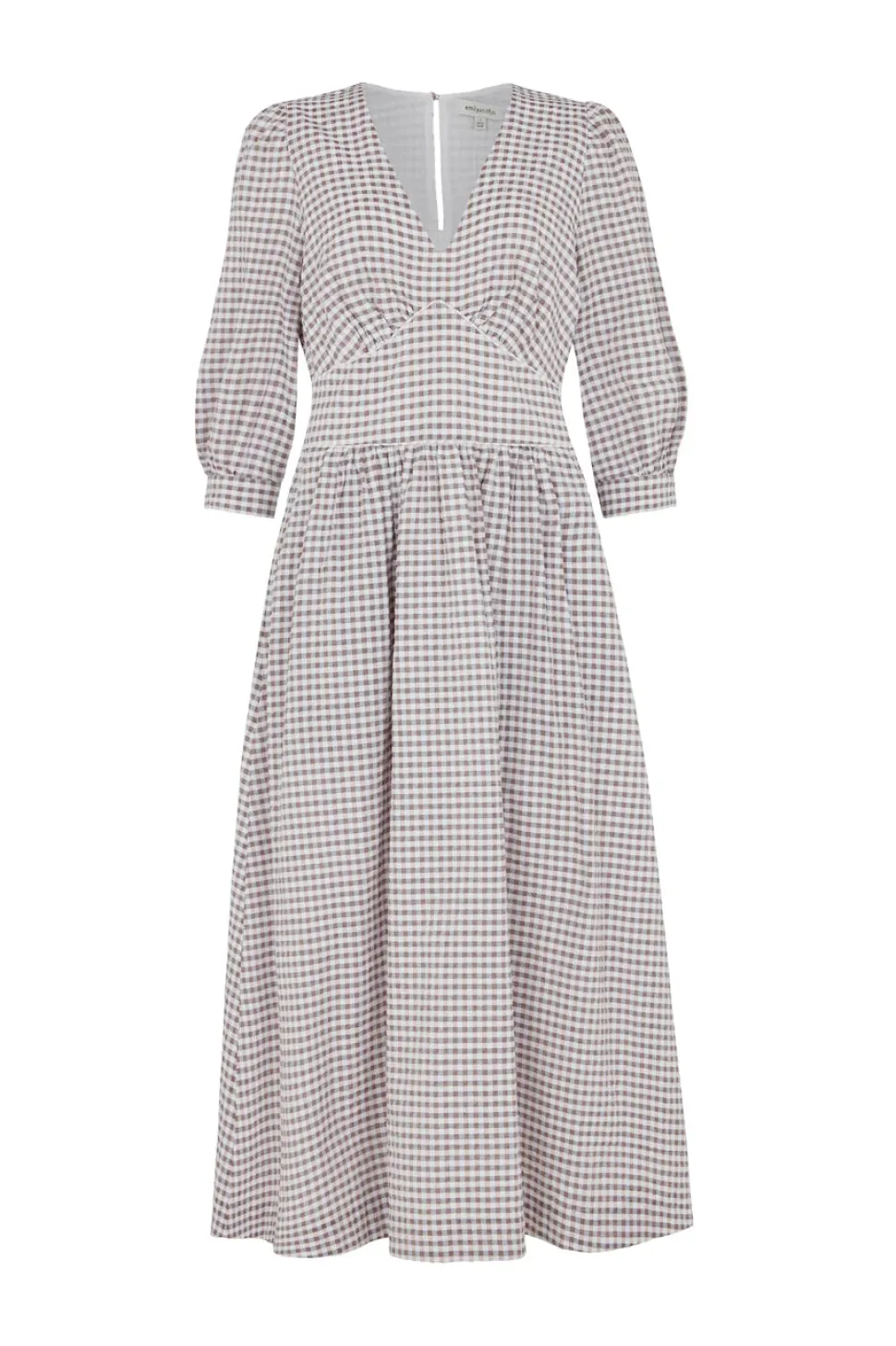 Amelia Parma Violet Gingham Dress