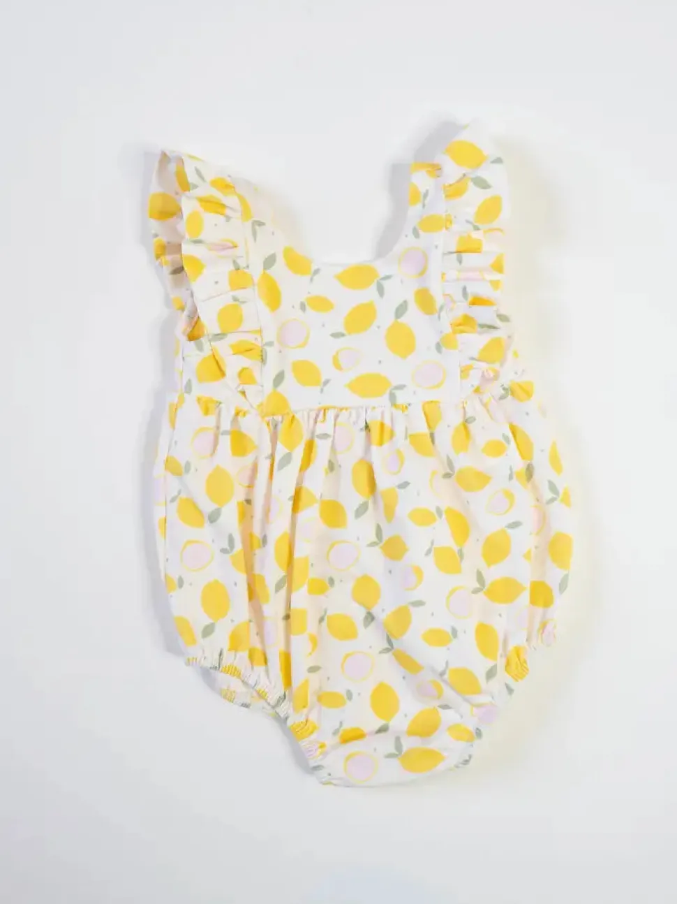 Amelia Romper - Lemon Drop