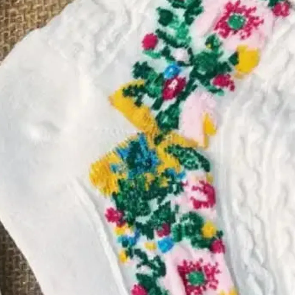 Audrey Vintage Floral Socks - Several Colrs