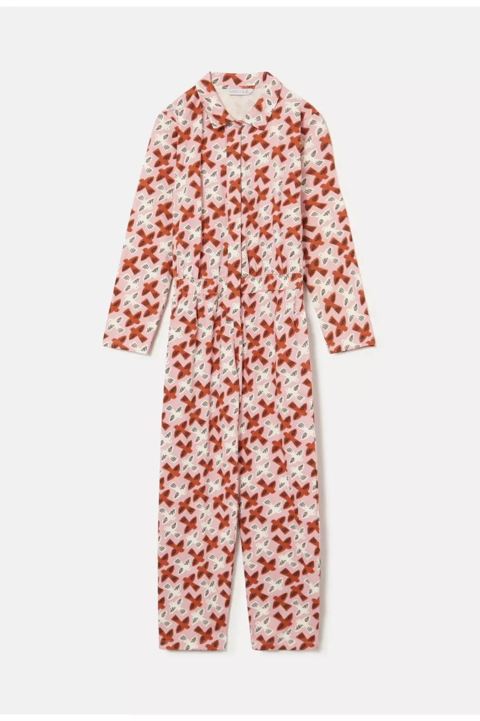 Bird Print Jumpsuit