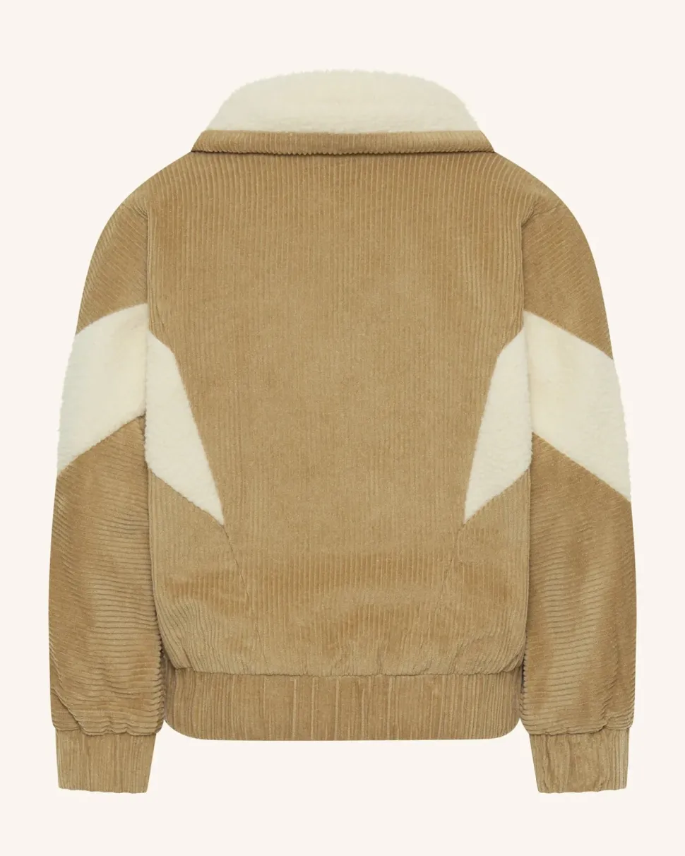Corduroy Sherpa Zip Jacket