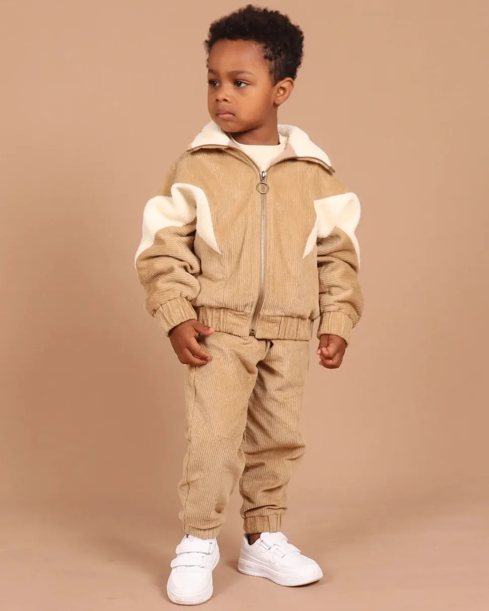 Corduroy Sherpa Zip Jacket