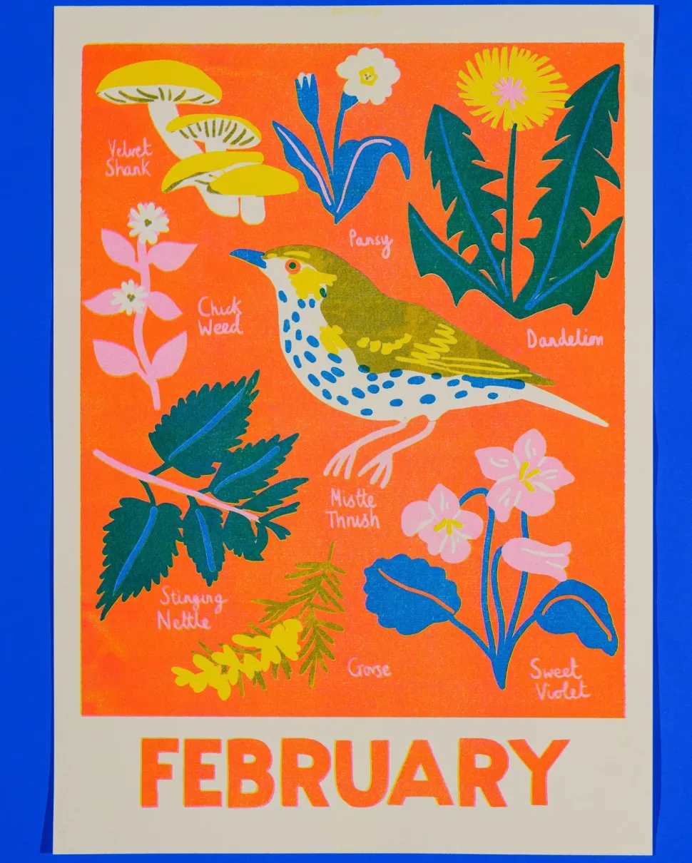 February Forage Print
