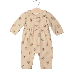 Frill Collar Romper- Fall Mushrooms