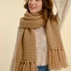 Fringed Scarf - Beige