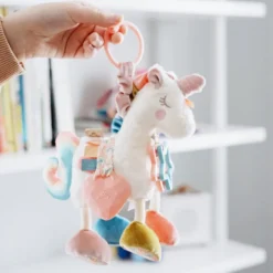 Itzy Friends Link & Love™ Activity Plush with Teether Toy - Unicorn