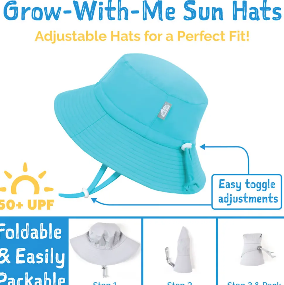 Kids Water Repellent Bucket Hats | Pink Ice Cream