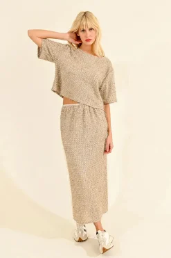 Long Sequin Skirt