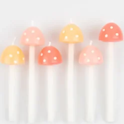 Mushroom Birthday Candles