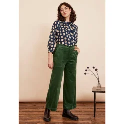 Nora Cropped Trouser - Green