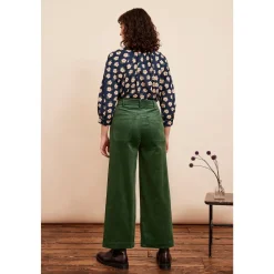 Nora Cropped Trouser - Green