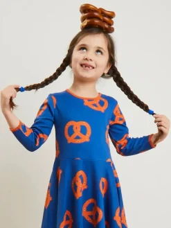 Organic Pretzel Print Skater Dress