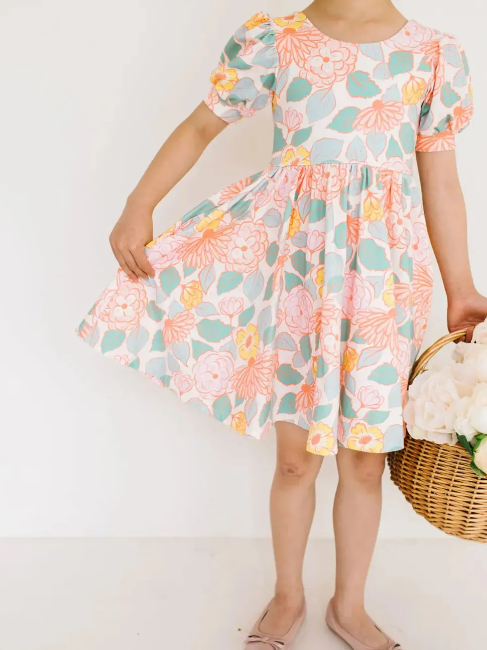 Puff Twirl in Soft Floral