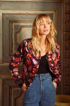 Quilted Floral Jacket