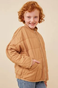 Quilted Zip Up Padded Jacket