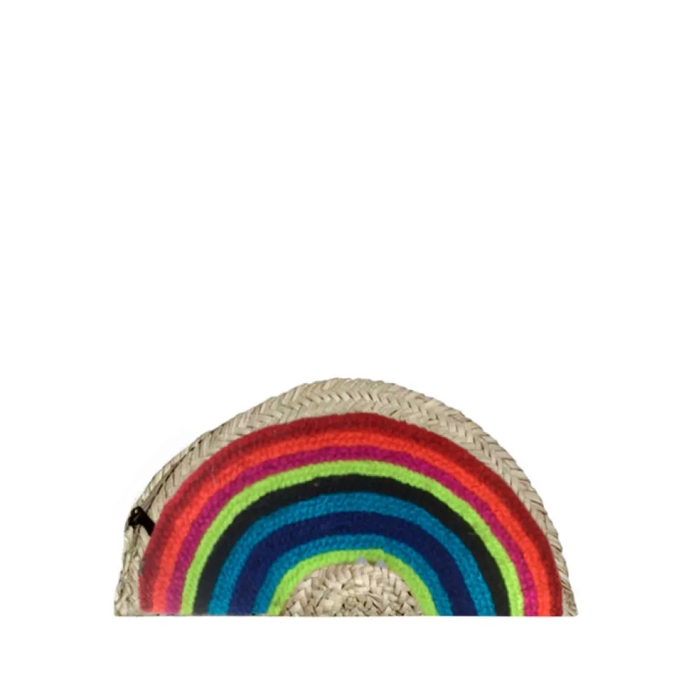 Rainbow Straw Clutch