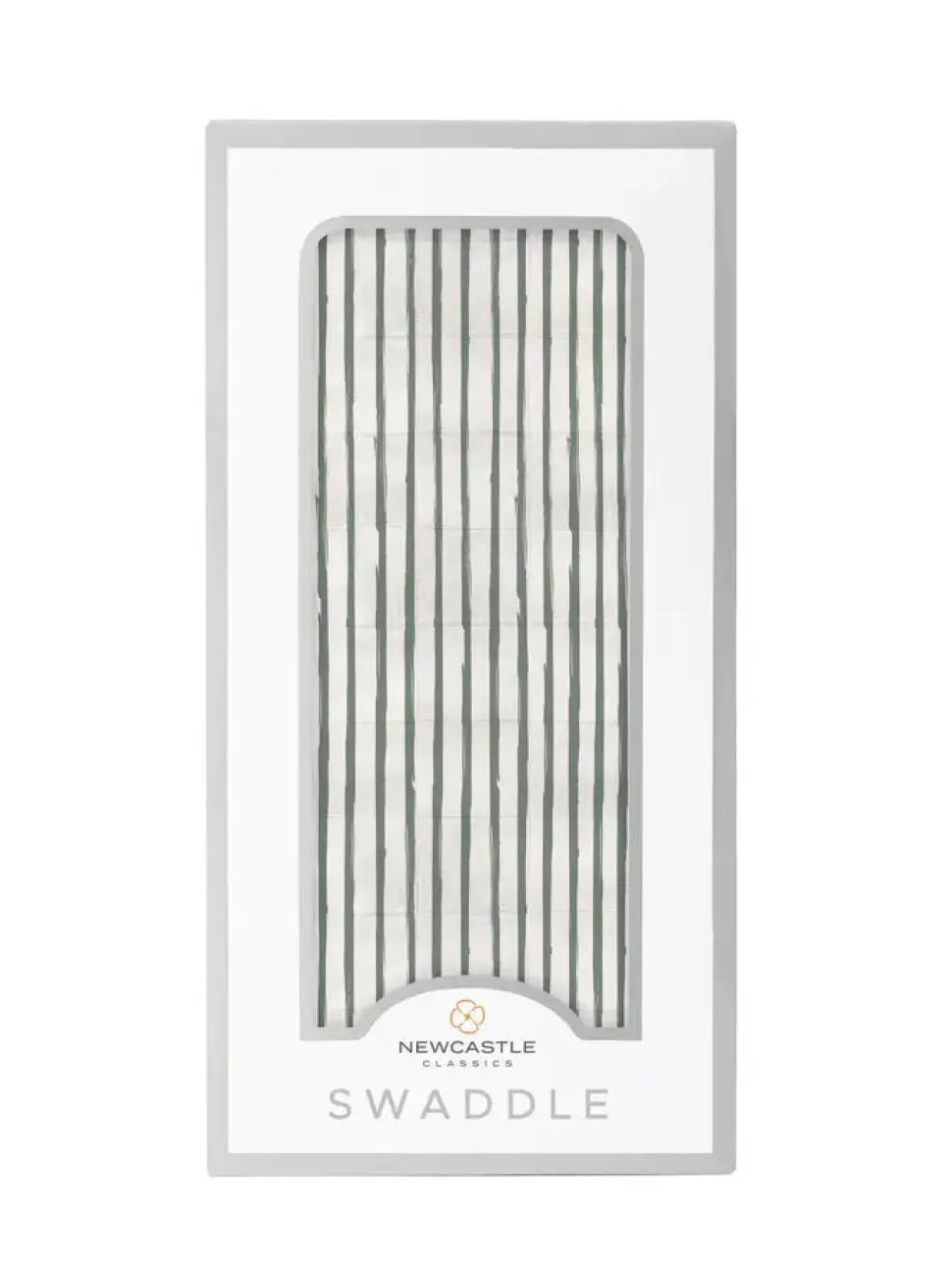 Sage Green Stripe Bamboo Swaddle