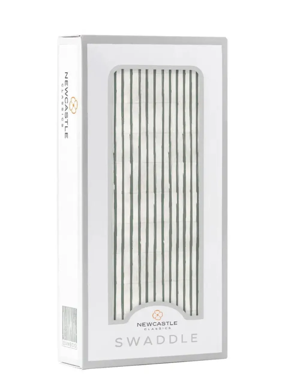 Sage Green Stripe Bamboo Swaddle