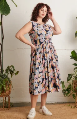 Abigail Dress - Summer Marigolds Floral