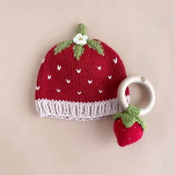 Addie Strawberry Baby Hat