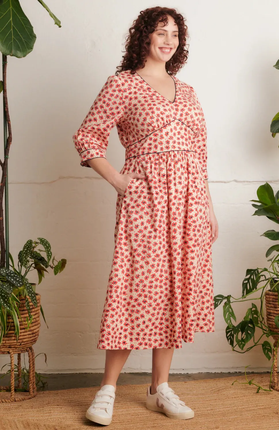 Amelia Dress - Wild Poppy