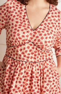 Amelia Dress - Wild Poppy