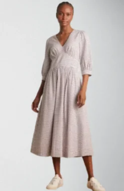 Amelia Parma Violet Gingham Dress