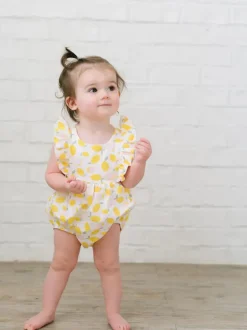 Amelia Romper - Lemon Drop