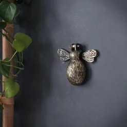 Antique Gold Bumble Bee Door Knocker