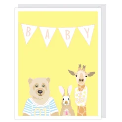 Baby Animals New Baby Card