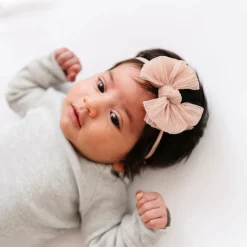 Baby Bling Tulle Baby Fab® Skinny Headbands - three colors