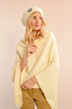 Beret with Star - Off White
