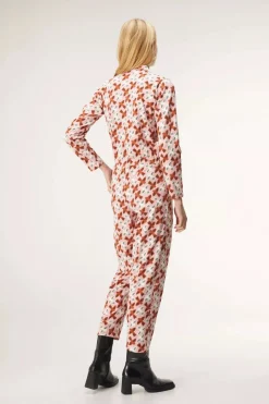 Bird Print Jumpsuit