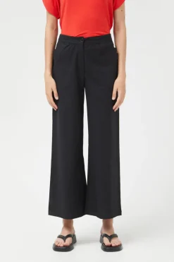 Black Straight Pants