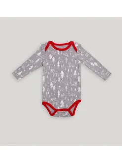 Buffalo Plaid Forest Long Sleeve Bodysuit