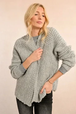 Cable Cardigan - Grey
