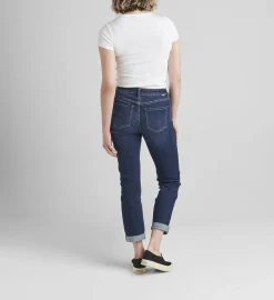 Carter Mid Rise Girlfriend Jeans (Night-Breeze)