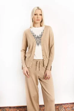 Casual Chic Cardigan Knit with Lurex