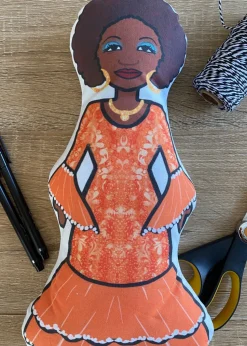 Celia Cruz DIY Doll Fabric
