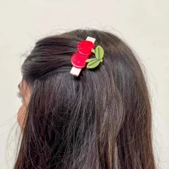 Cherries Alligator Hair Clip Set