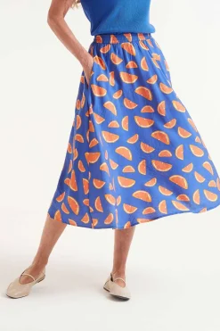 Citrus Print Skirt