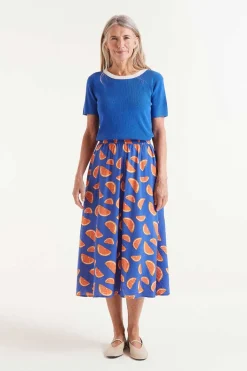 Citrus Print Skirt
