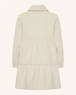 Corduroy Tiered Dress - Cream