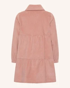 Corduroy Tiered Dress - Dusty Rose