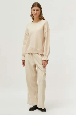 Cuff Detail Sweater - Cream