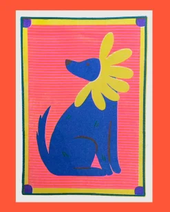 Daisy Labrador Print
