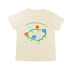 6 Dancing Flowers, Ty Davis X Mochi Kids Tee