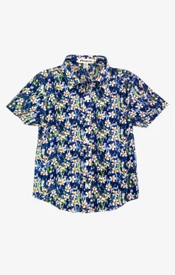 Day Party Shirt - Navy Daisy