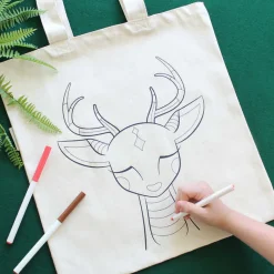 Deer Coloring Kit Tote