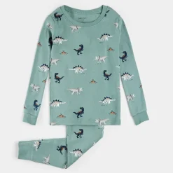 Dinosaur Print on Tidal Wave PJ Set